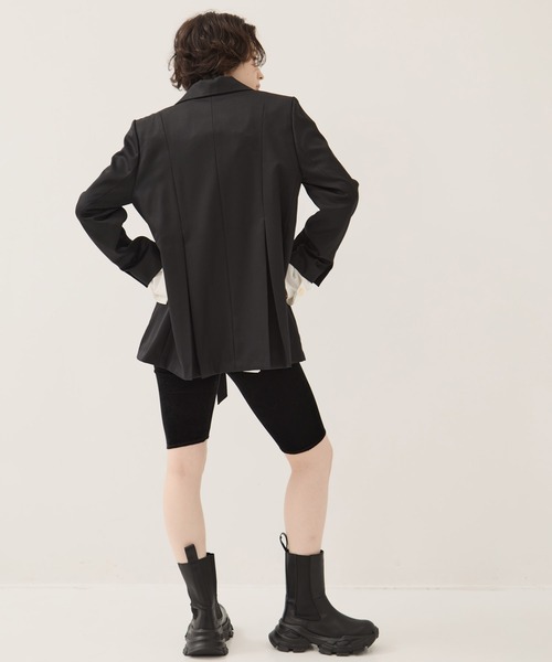 Dessin de Mode（デッサンドモード）の「【Dessin de mode/デッサンデモード】《STUDIOUS別注》バックインパーテッドジャケット（テーラードジャケット・レディース・ブラック・2/1）」の5枚目の写真
