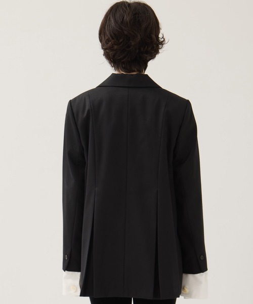 Dessin de Mode（デッサンドモード）の「【Dessin de mode/デッサンデモード】《STUDIOUS別注》バックインパーテッドジャケット（テーラードジャケット・レディース・ブラック・2/1）」の19枚目の写真