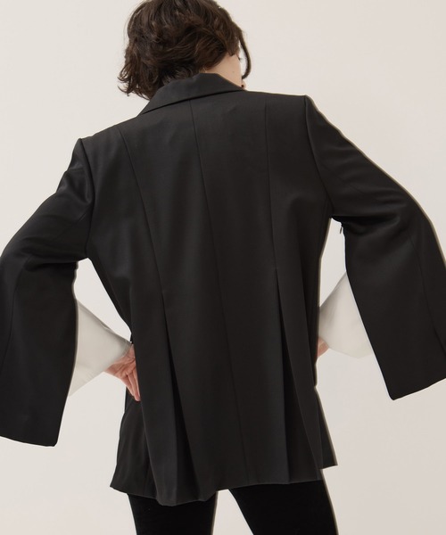 Dessin de Mode（デッサンドモード）の「【Dessin de mode/デッサンデモード】《STUDIOUS別注》バックインパーテッドジャケット（テーラードジャケット・レディース・ブラック・2/1）」の15枚目の写真