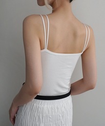 Rashik（ラシク）の「【Rashik】ダブルストラップカップ付きキャミ（キャミソール）」