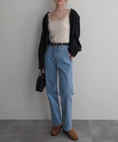 Rashik(ラシク)の「【Rashik】ダブルストラップカップ付きキャミ(キャミソール・レディース・ブラック/ベージュ/ホワイト・FREE)」の19枚目の写真
