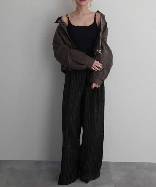 Rashik(ラシク)の「【Rashik】ダブルストラップカップ付きキャミ(キャミソール・レディース・ブラック/ベージュ/ホワイト・FREE)」の4枚目の写真