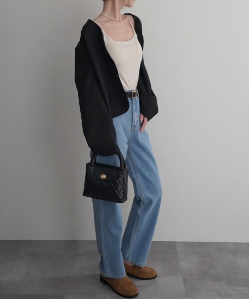 Rashik(ラシク)の「【Rashik】ダブルストラップカップ付きキャミ(キャミソール・レディース・ブラック/ベージュ/ホワイト・FREE)」の20枚目の写真