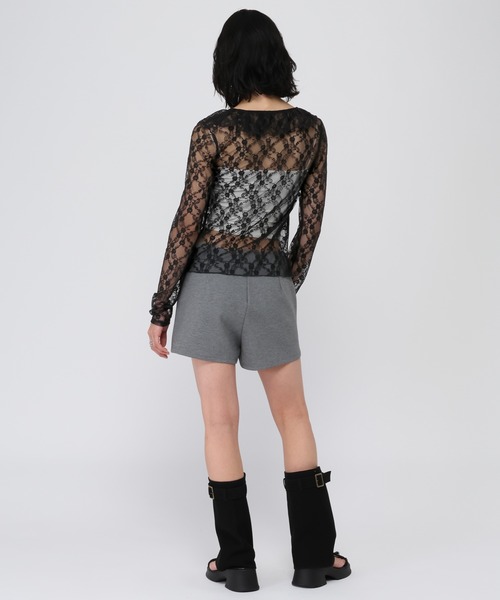 3.3 Field Trip （3.3フィールドトリップ）の「3.3 Field Trip／フロントフリルレースブラウス（カーディガン/ボレロ・レディース・ブラック/ホワイト/ブラウン・FREE）」の18枚目の写真