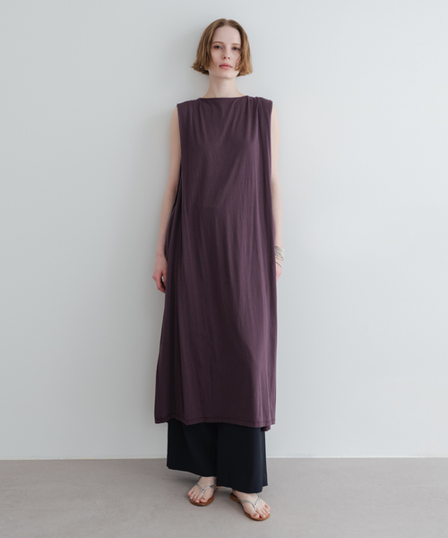 Spick & Span(スピックアンドスパン)の「《追加》コクーンワンピース(ワンピース・レディース・ブラウン/ブラック・FREE)」の2枚目の写真