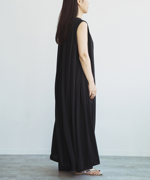 Spick & Span(スピックアンドスパン)の「《追加》コクーンワンピース(ワンピース・レディース・ブラウン/ブラック・FREE)」の5枚目の写真