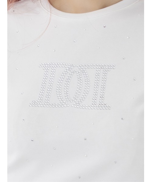 Darich（ダーリッチ）の「パールストーンロゴTシャツ（Tシャツ/カットソー・レディース・ピンク/ホワイト/ブラック・FREE）」の13枚目の写真