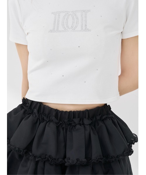 Darich（ダーリッチ）の「パールストーンロゴTシャツ（Tシャツ/カットソー・レディース・ピンク/ホワイト/ブラック・FREE）」の15枚目の写真