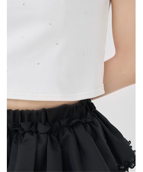 Darich（ダーリッチ）の「パールストーンロゴTシャツ（Tシャツ/カットソー・レディース・ピンク/ホワイト/ブラック・FREE）」の16枚目の写真