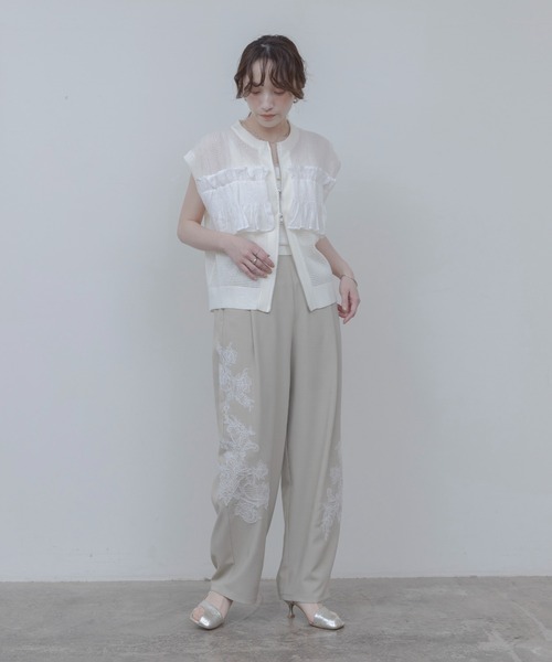 レースモチーフ コクーンパンツ（その他パンツ）｜Eimee Law（エイミー