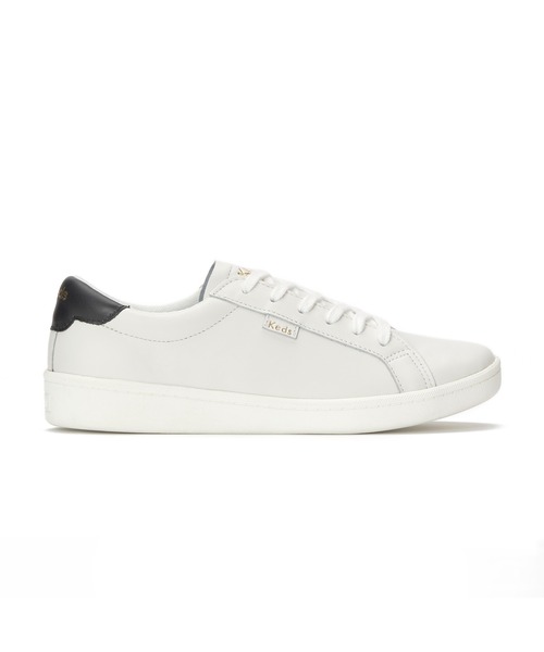 Keds（ケッズ）の「Keds ケッズ エース レザー ホワイト/ブラック（スニーカー・レディース・ホワイト・23.5cm/24.0cm/24.5cm/25.0cm/22.5cm/23.0cm）」の2枚目の写真