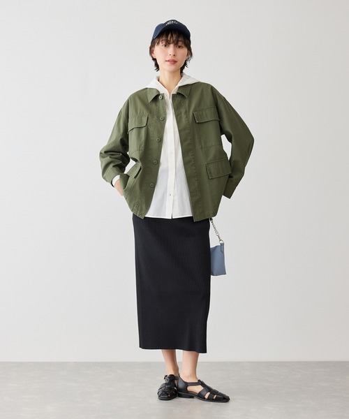 ROPE' PICNIC（ロペピクニック）の「お着軽シャツシリーズ 無地・ストライプ フード付きシアーシャツ（シャツ/ブラウス・レディース・ホワイト/ダークブラウン/ブルー系その他4・FREE）」の9枚目の写真