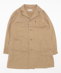 min@RNA | C0592 ニットライクカラーショップコート(ステンカラーコート)