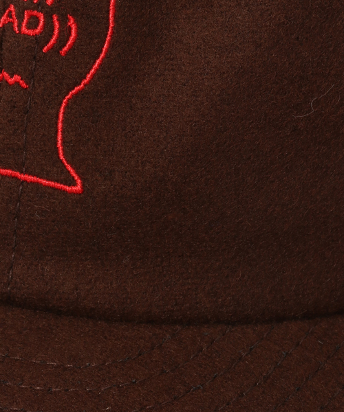 BRAIN DEAD（ブレインデット）の「BRAIN DEAD / ブレインデッド FLANNEL CLASSIC LOGOHEAD 6 PA（キャップ・メンズ・ブラウン・FREE）」の4枚目の写真
