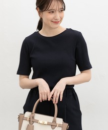 【UVカット】半袖ボートネックTシャツ