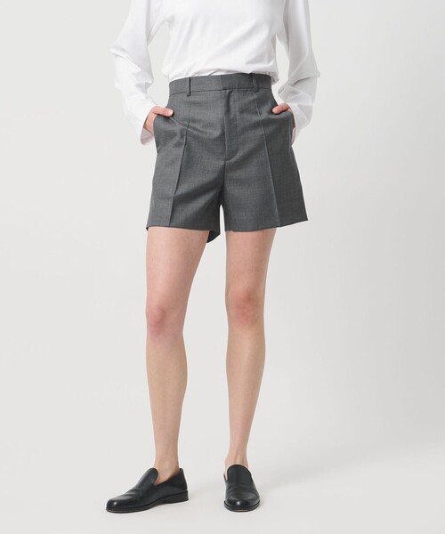 LOEFF(ロエフ)の「<LOEFF>トロピカルウール ショートパンツ(その他パンツ・レディース・グレー系/ネイビー・0/1)」の3枚目の写真