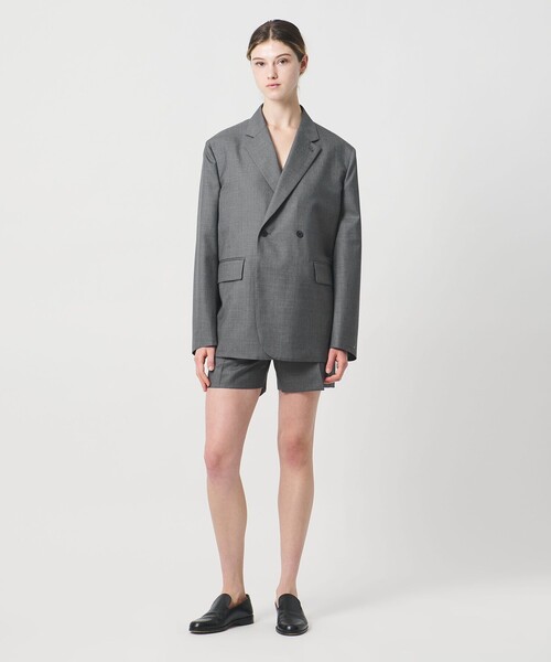 LOEFF(ロエフ)の「<LOEFF>トロピカルウール ショートパンツ(その他パンツ・レディース・グレー系/ネイビー・0/1)」の5枚目の写真