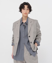 MARGARET HOWELL（マーガレットハウエル）の「FINE STRIPE COTTON SILK JACKET（テーラードジャケット）」