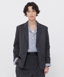 MARGARET HOWELL | FINE STRIPE COTTON SILK JACKET(テーラードジャケット)