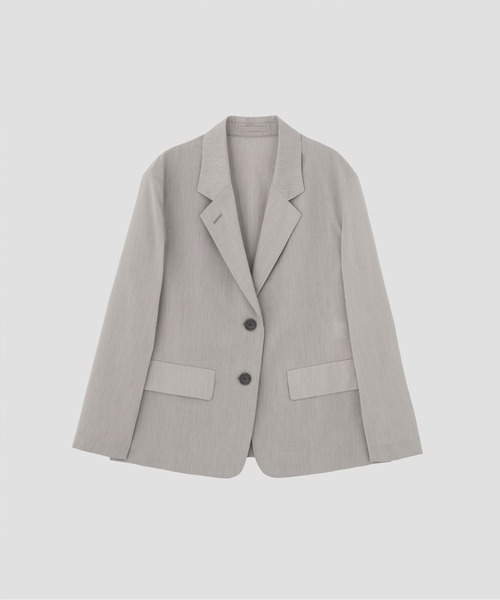 MARGARET HOWELL(マーガレットハウエル)の「FINE STRIPE COTTON SILK JACKET(テーラードジャケット・レディース・ブラック系その他/グレー系その他3・1)」の5枚目の写真