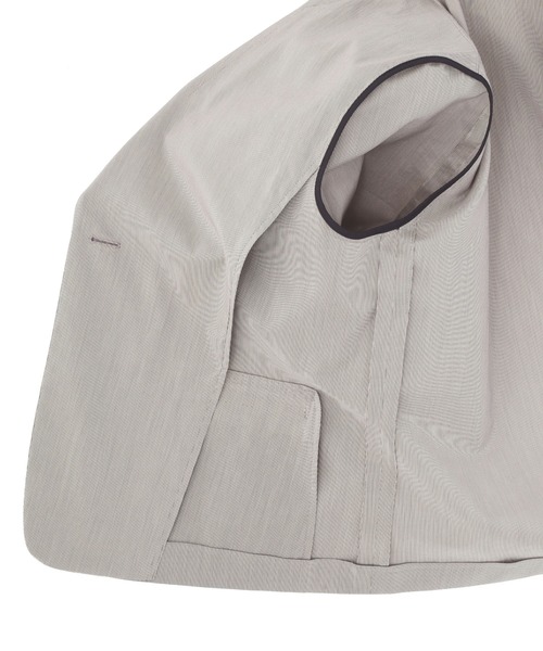 MARGARET HOWELL(マーガレットハウエル)の「FINE STRIPE COTTON SILK JACKET(テーラードジャケット・レディース・ブラック系その他/グレー系その他3・1)」の7枚目の写真