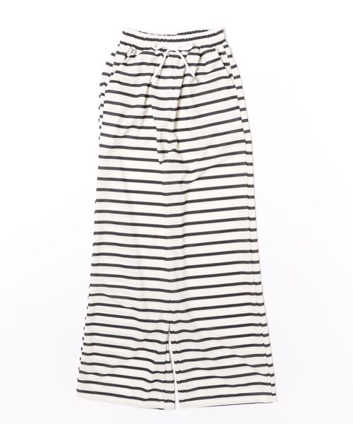 Ritzy(リッツィー)の「ボーダー柄 ワイドパンツ(その他パンツ・レディース・ブラック/ホワイト・M/S/L)」の13枚目の写真