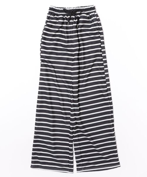 Ritzy(リッツィー)の「ボーダー柄 ワイドパンツ(その他パンツ・レディース・ブラック/ホワイト・M/S/L)」の14枚目の写真