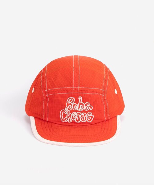 BOBO CHOSES(ボボショーズ)の「By Hand tecnic cap【キッズ】(キャップ・キッズ・レッド・54/52)」の1枚目の写真