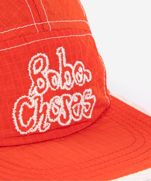 BOBO CHOSES(ボボショーズ)の「By Hand tecnic cap【キッズ】(キャップ・キッズ・レッド・54/52)」の4枚目の写真