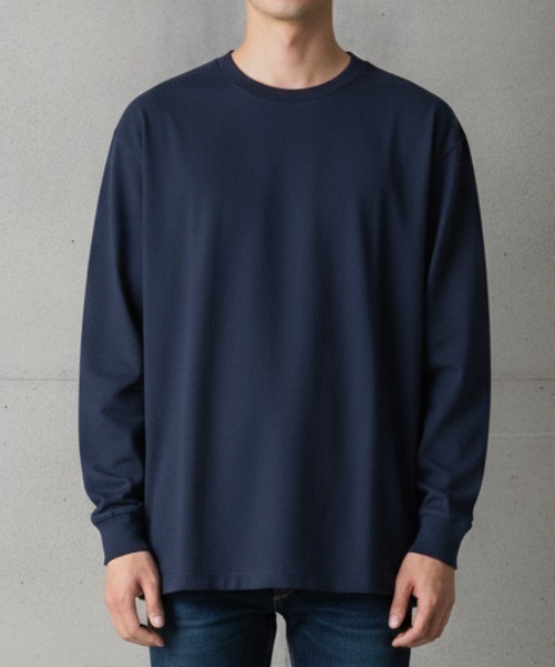 LIFEMAX(ライフマックス)の「【LIFEMAX/ライフマックス】5.6オンスハイグレードロングスリーブTシャツ(カラー)/長袖 5カラー(Tシャツ/カットソー・メンズ・バーガンディー/グリーン系その他/アッシュ/ブラック/ネイビー・XX-LARGE)」の1枚目の写真