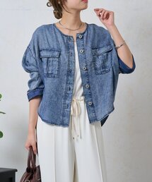 Jena espace merveilleux | テンセルデニムジャケット(ベスト)
