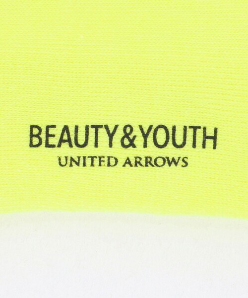 BEAUTY&YOUTH UNITED ARROWS(ビューティーアンドユースユナイテッドアローズ)の「フリーダム スタンダード エンブロイダリー ロゴ クウォーター ソックス(ソックス/靴下・メンズ・イエロー・FREE)」の2枚目の写真