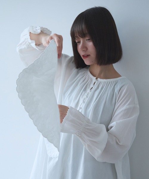 bulle de savon（ビュルデサボン）の「オリーブのキルティング衿 ワンピース（ワンピース・レディース・ホワイト・FREE）」の11枚目の写真