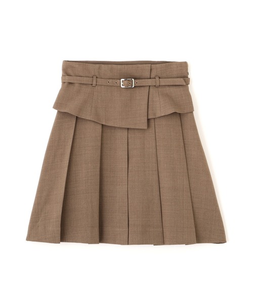 JILL by JILL STUART(ジルバイジルスチュアート)の「ウエストマークプリーツミニスカート(スカート・レディース・グレー/ブラウン・MEDIUM/SMALL)」の4枚目の写真
