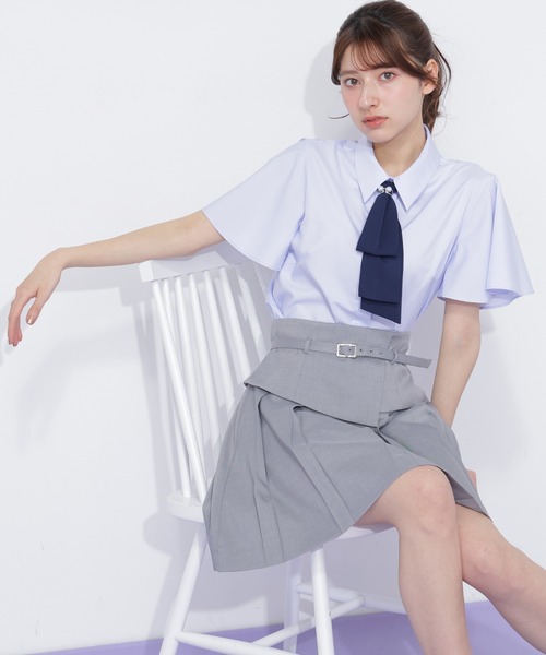 JILL by JILL STUART(ジルバイジルスチュアート)の「ウエストマークプリーツミニスカート(スカート・レディース・グレー/ブラウン・MEDIUM/SMALL)」の16枚目の写真
