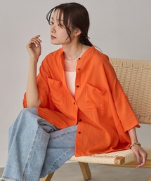 hunch（ハンチ）の「麻レーヨン ドルマンオーバーシャツ（シャツ/ブラウス）」