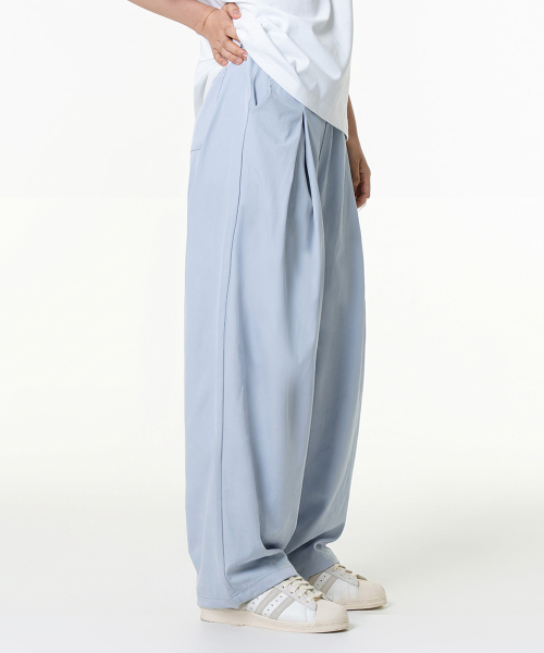 MOZMOZ(モズモズ)の「コンフォートサマー ワイドパンツ ブルー(その他パンツ・レディース・その他・M/XL)」の2枚目の写真