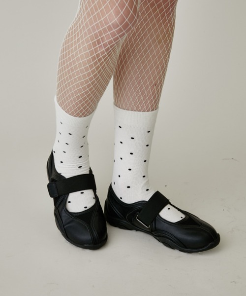 FUULLY STUDIO(フーリィーステューディオ)の「ベルクロバレエスニーカー(スニーカー・レディース・ブラック・SMALL/MEDIUM/LARGE)」の8枚目の写真