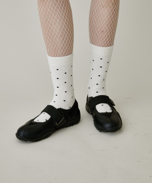 FUULLY STUDIO(フーリィーステューディオ)の「ベルクロバレエスニーカー(スニーカー・レディース・ブラック・SMALL/MEDIUM/LARGE)」の9枚目の写真