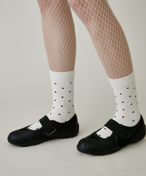 FUULLY STUDIO(フーリィーステューディオ)の「ベルクロバレエスニーカー(スニーカー・レディース・ブラック・SMALL/MEDIUM/LARGE)」の12枚目の写真