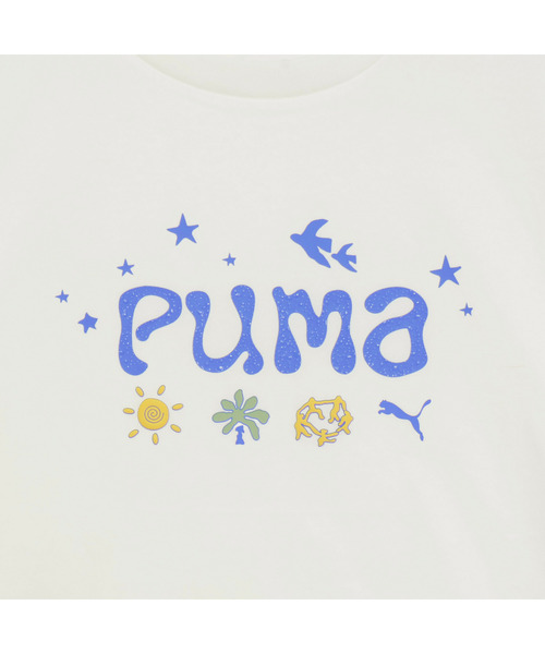 PUMA（プーマ）の「PUMA プーマ メンズ ムーズイン ネイチャー 半袖 グラフィック Tシャツ（Tシャツ/カットソー・メンズ・ブラック×レッド/ホワイト・SMALL/MEDIUM/LARGE/X-LARGE/XX-LARGE）」の4枚目の写真