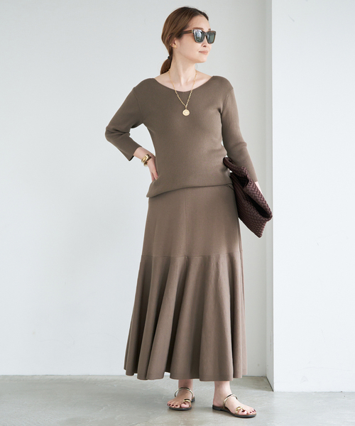 raspail(ラスパイユ)の「【Raspail/ラスパイユ】 Flared Skirt(スカート・レディース・ブラック/カーキ・FREE)」の21枚目の写真