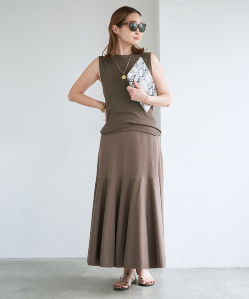 raspail(ラスパイユ)の「【Raspail/ラスパイユ】 Flared Skirt(スカート・レディース・ブラック/カーキ・FREE)」の18枚目の写真