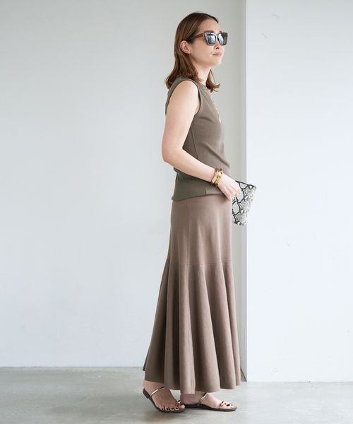 raspail(ラスパイユ)の「【Raspail/ラスパイユ】 Flared Skirt(スカート・レディース・ブラック/カーキ・FREE)」の17枚目の写真