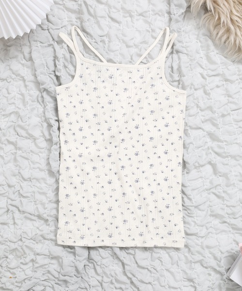 JEMORGAN(ジェーイーモーガン)の「JEMORGAN アイレットフライス花柄キャミソール(パック)(Tシャツ/カットソー・レディース・ブラック/ブルー/レッド・F)」の18枚目の写真
