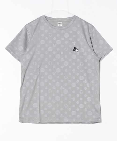 Disney(ディズニー)の「【DISNEY/ディズニー】胸ワンポイントキャラクター総柄DRYメッシュ半袖Tシャツ(吸水速乾)(Tシャツ/カットソー・レディース・ブラック/イエロー/杢グレー/サックスブルー・LARGE/MEDIUM)」の12枚目の写真