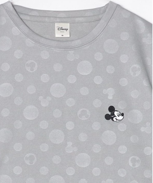 Disney(ディズニー)の「【DISNEY/ディズニー】胸ワンポイントキャラクター総柄DRYメッシュ半袖Tシャツ(吸水速乾)(Tシャツ/カットソー・レディース・ブラック/イエロー/杢グレー/サックスブルー・LARGE/MEDIUM)」の13枚目の写真