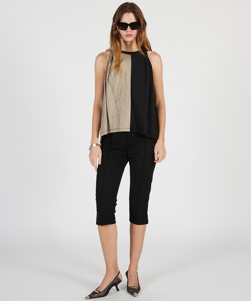 PRANK PROJECT（プランクプロジェクト）の「【2026Summer Pre-Order】ハーフプリントツイストトップ / Half Print Twist Top（Tシャツ/カットソー・レディース・ホワイト/ブラック・FREE）」の3枚目の写真