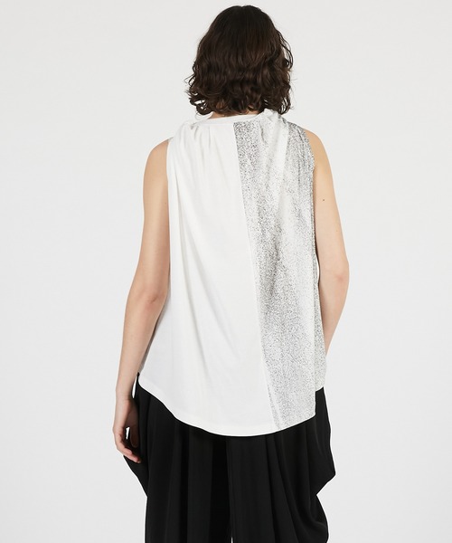 PRANK PROJECT（プランクプロジェクト）の「【2026Summer Pre-Order】ハーフプリントツイストトップ / Half Print Twist Top（Tシャツ/カットソー・レディース・ホワイト/ブラック・FREE）」の7枚目の写真