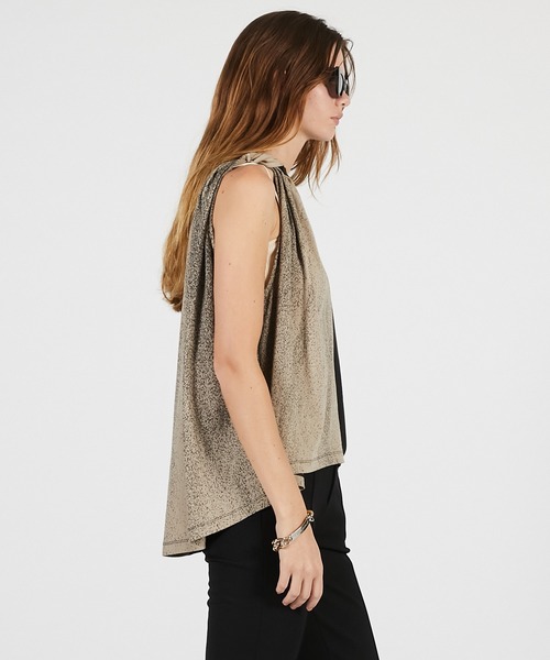 PRANK PROJECT（プランクプロジェクト）の「【2026Summer Pre-Order】ハーフプリントツイストトップ / Half Print Twist Top（Tシャツ/カットソー・レディース・ホワイト/ブラック・FREE）」の11枚目の写真